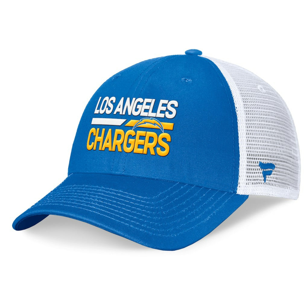 Los Angeles Chargers Upper Trucker Adjustable Hat - Powder Blue/White for sale