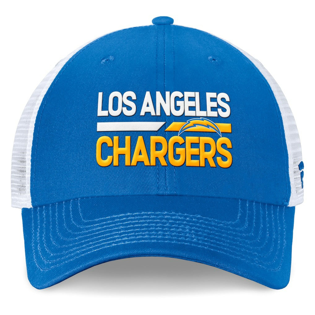 Los Angeles Chargers Upper Trucker Adjustable Hat - Powder Blue/White for sale