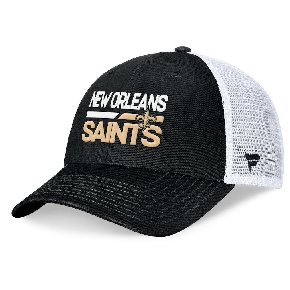 New Orleans Saints Upper Trucker Adjustable Hat - Black/White discount
