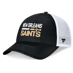 New Orleans Saints Upper Trucker Adjustable Hat - Black/White discount