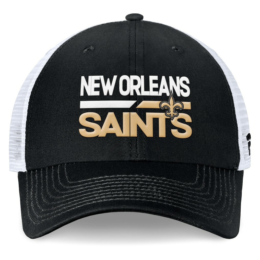 New Orleans Saints Upper Trucker Adjustable Hat - Black/White discount
