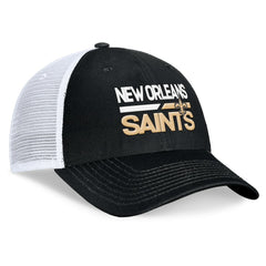 New Orleans Saints Upper Trucker Adjustable Hat - Black/White discount