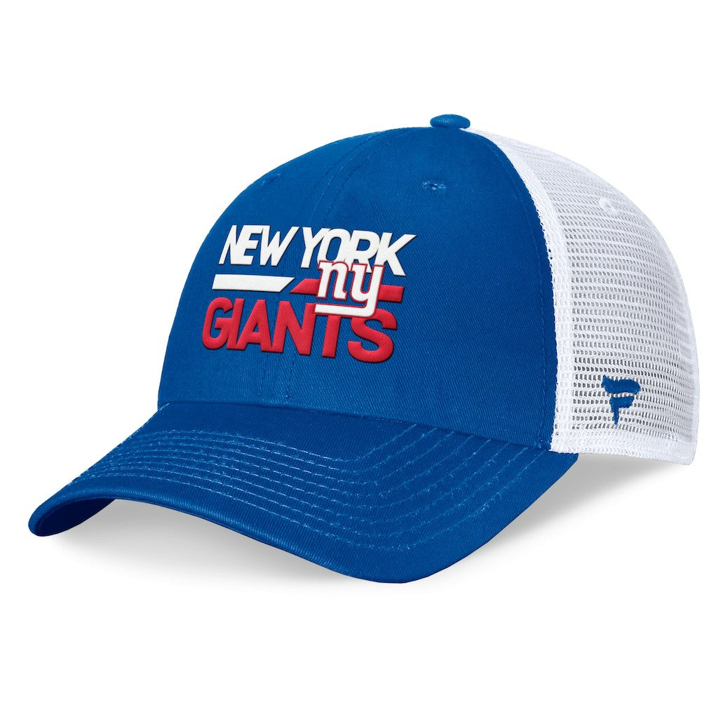 New York Giants Upper Trucker Adjustable Hat - Royal/White discount