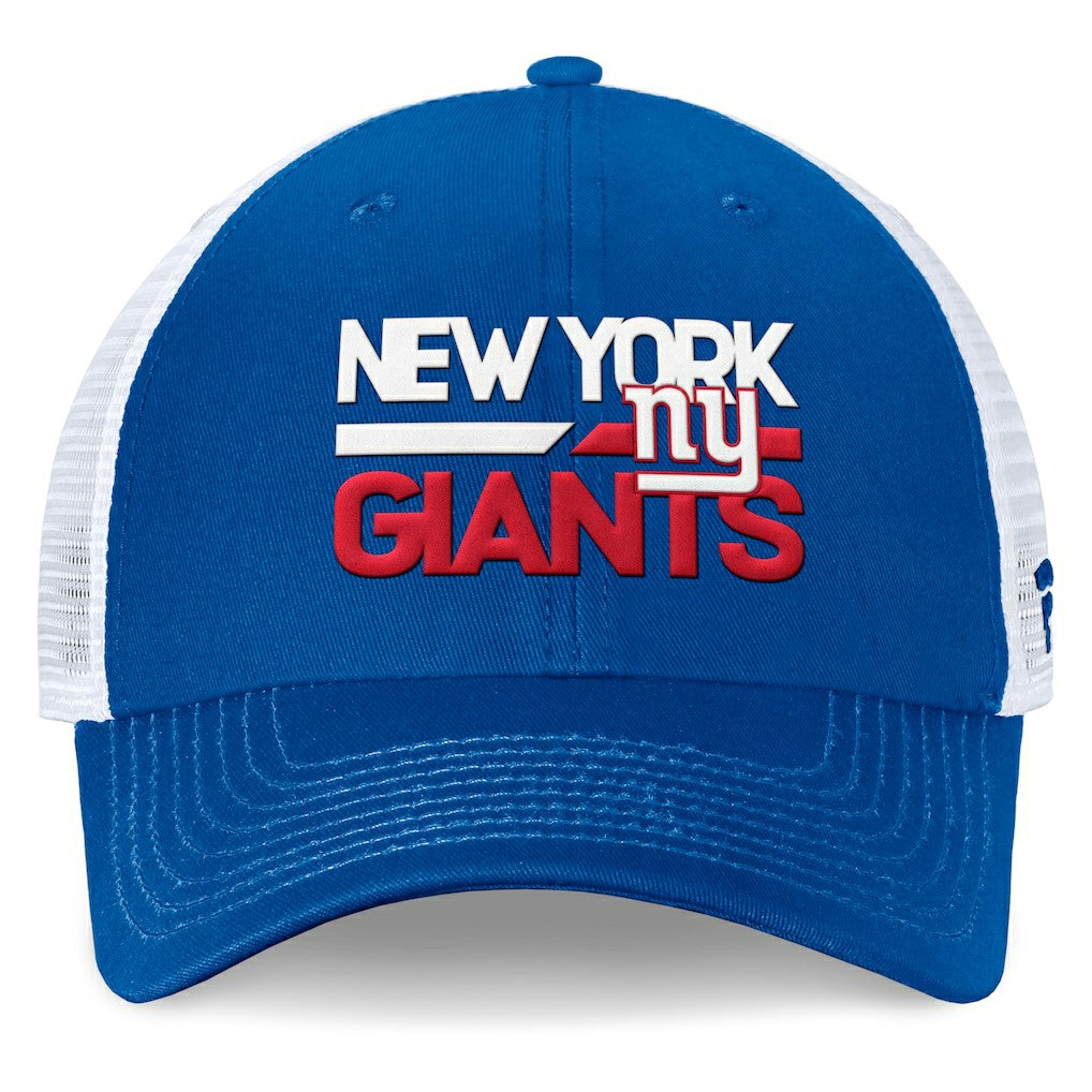 New York Giants Upper Trucker Adjustable Hat - Royal/White discount
