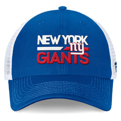 New York Giants Upper Trucker Adjustable Hat - Royal/White discount