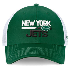 New York Jets Upper Trucker Adjustable Hat - Green/White cheap