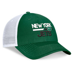 New York Jets Upper Trucker Adjustable Hat - Green/White cheap
