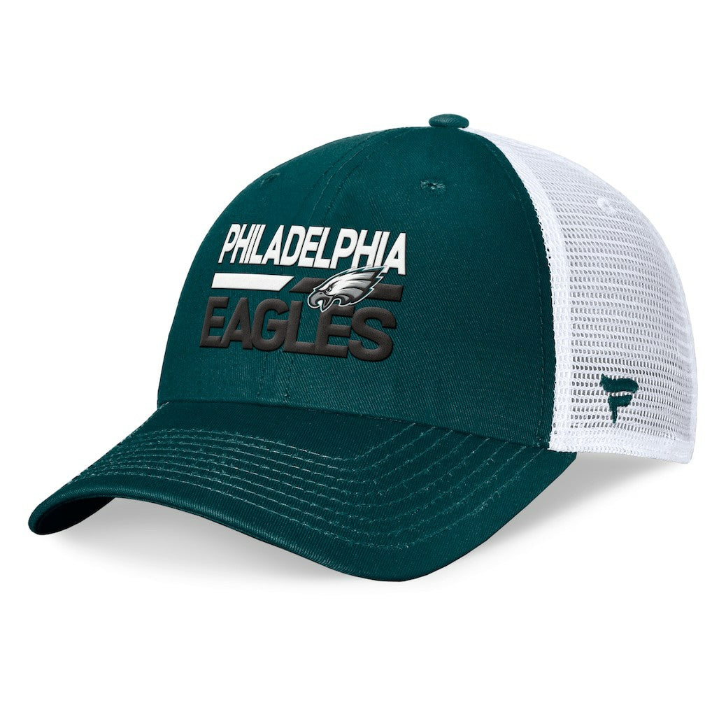 Philadelphia Eagles Upper Trucker Adjustable Hat - Midnight Green/White for sale