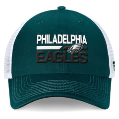Philadelphia Eagles Upper Trucker Adjustable Hat - Midnight Green/White for sale