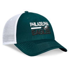 Philadelphia Eagles Upper Trucker Adjustable Hat - Midnight Green/White for sale