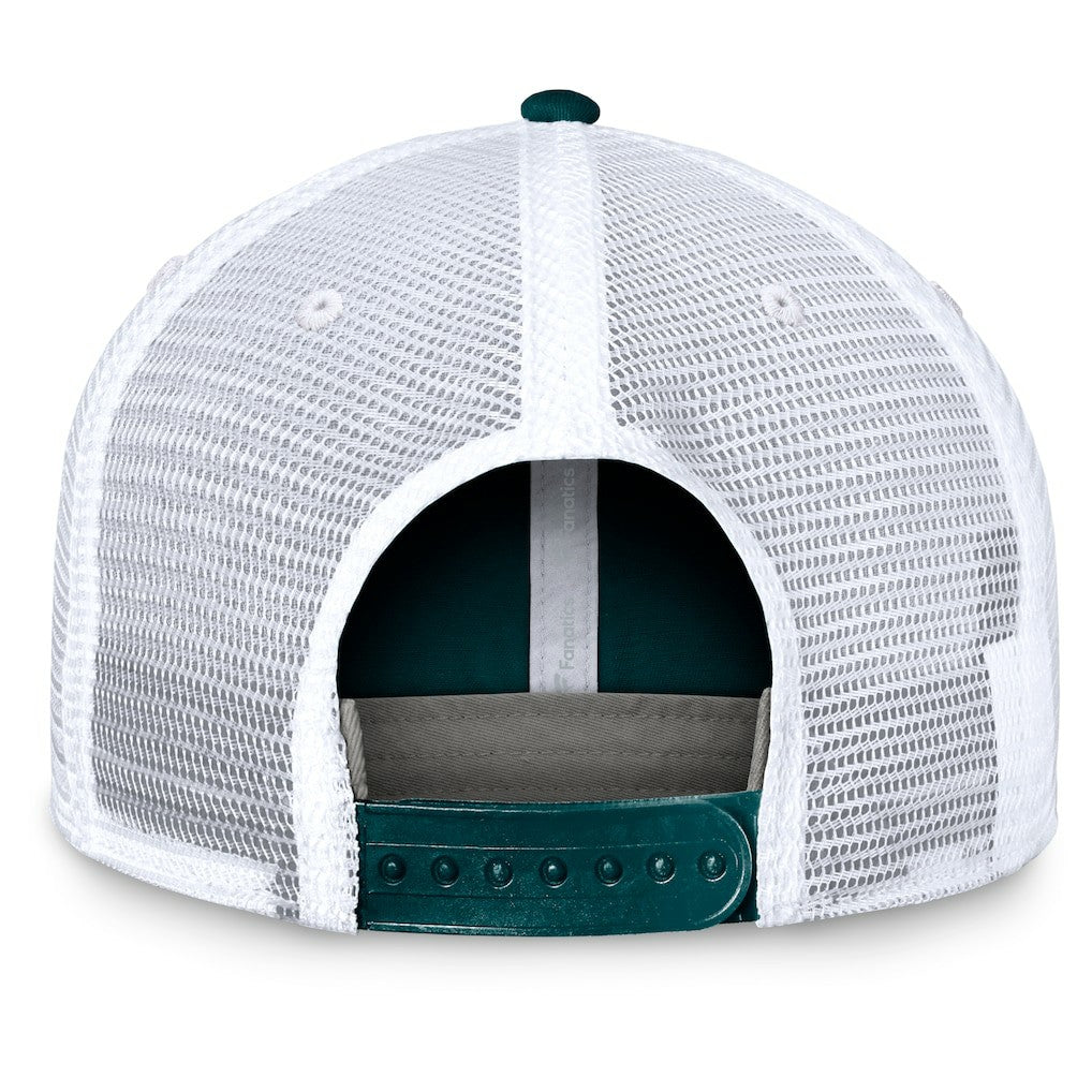 Philadelphia Eagles Upper Trucker Adjustable Hat - Midnight Green/White for sale