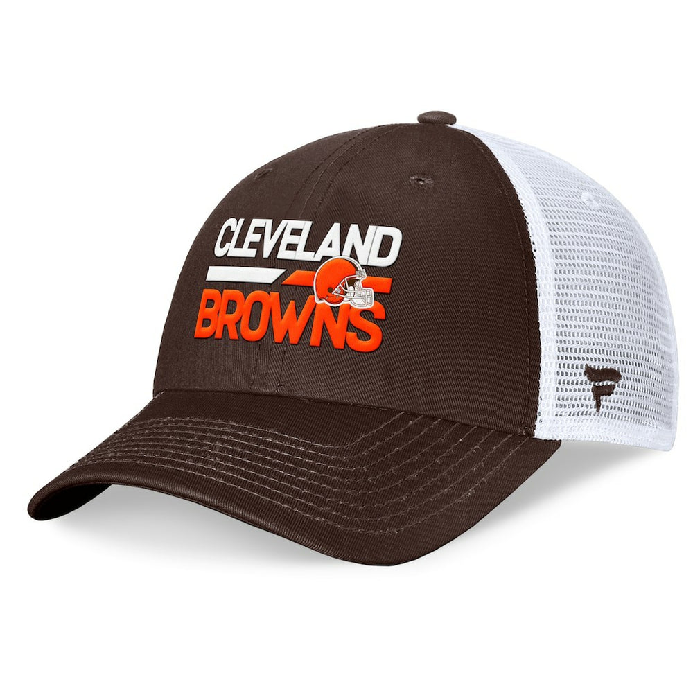 Cleveland Browns Upper Trucker Adjustable Hat - Brown/White cheap