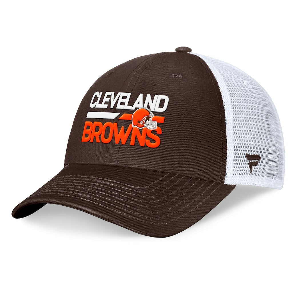 Cleveland Browns Upper Trucker Adjustable Hat - Brown/White cheap