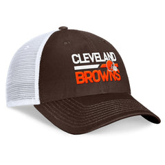 Cleveland Browns Upper Trucker Adjustable Hat - Brown/White cheap