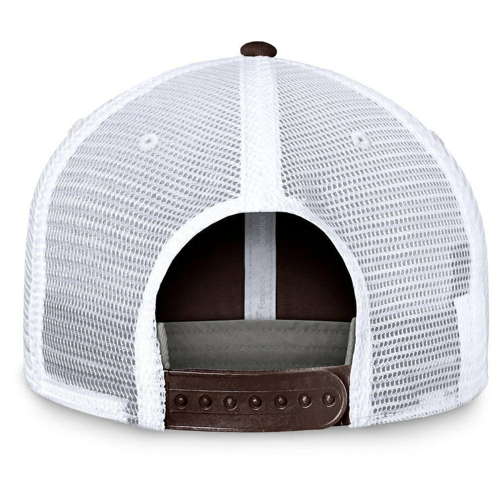 Cleveland Browns Upper Trucker Adjustable Hat - Brown/White cheap