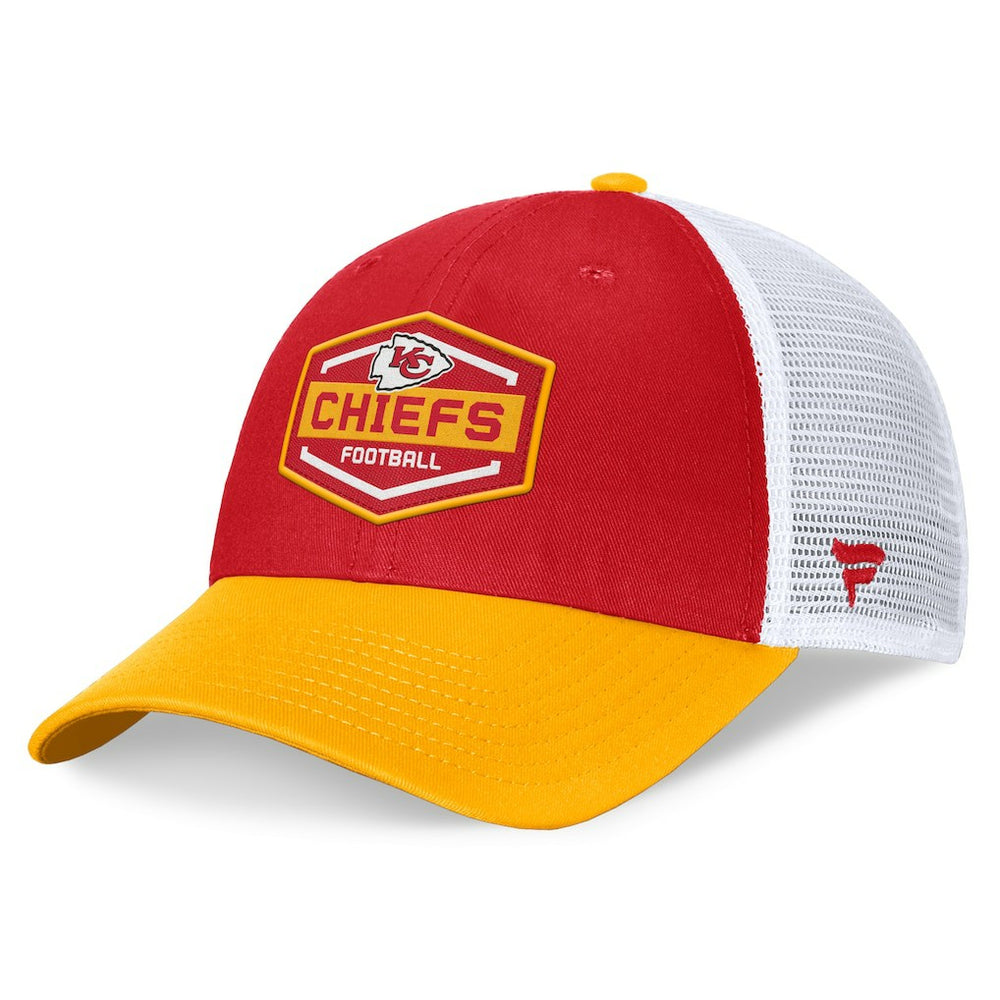 Kansas City Chiefs Bench Trucker Adjustable Hat - Red/Gold online