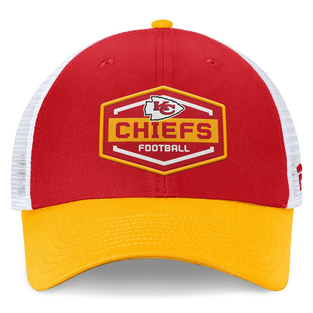 Kansas City Chiefs Bench Trucker Adjustable Hat - Red/Gold online