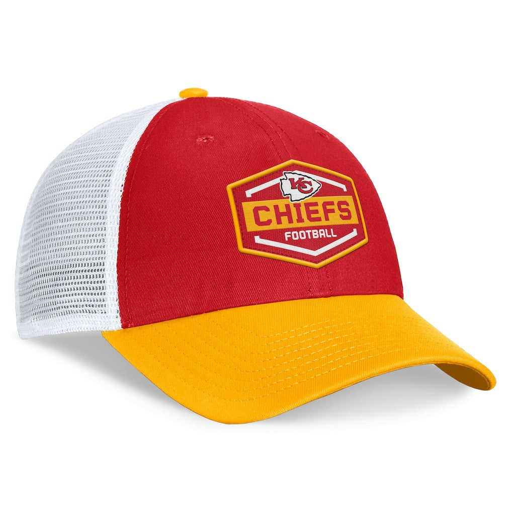 Kansas City Chiefs Bench Trucker Adjustable Hat - Red/Gold online