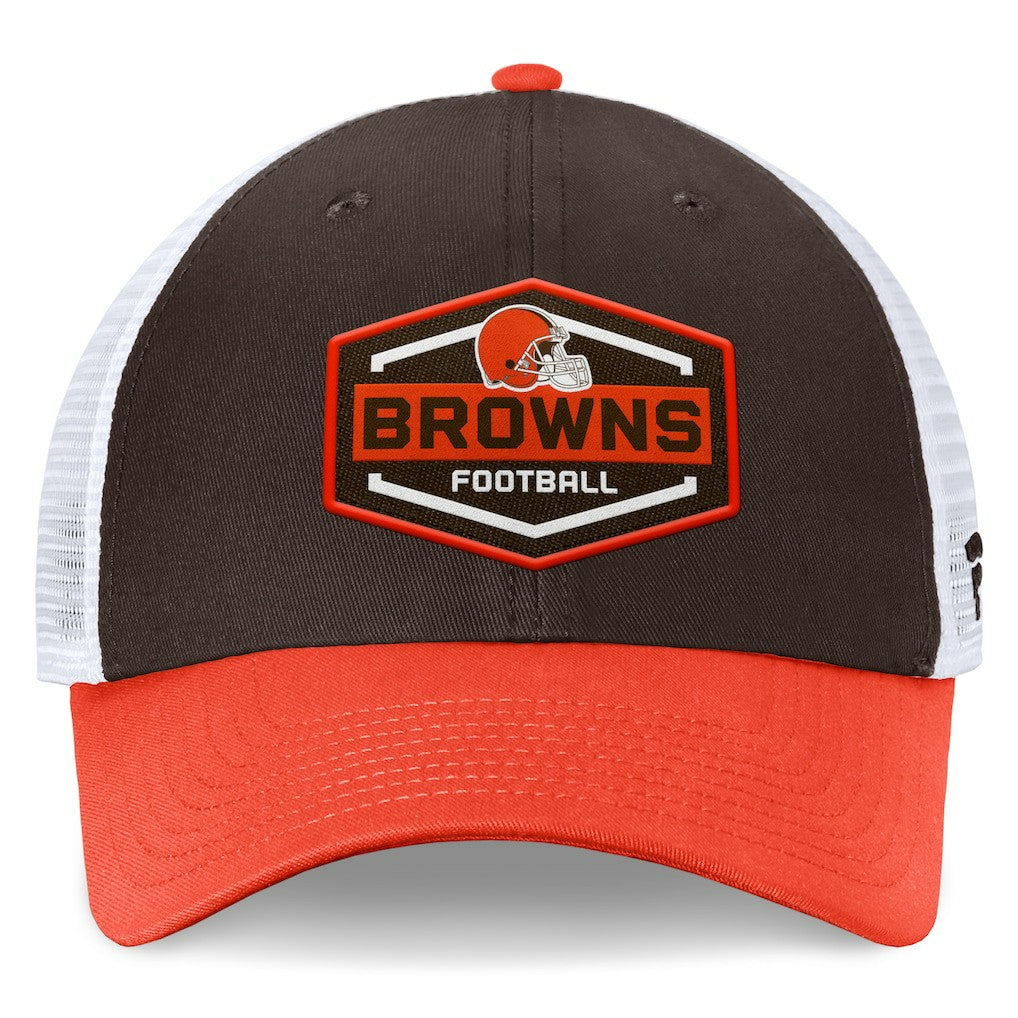 Cleveland Browns Bench Trucker Adjustable Hat - Brown/Orange cheap