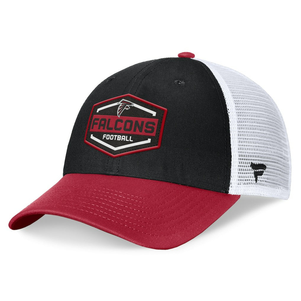 Atlanta Falcons Bench Trucker Adjustable Hat - Black/Red for sale