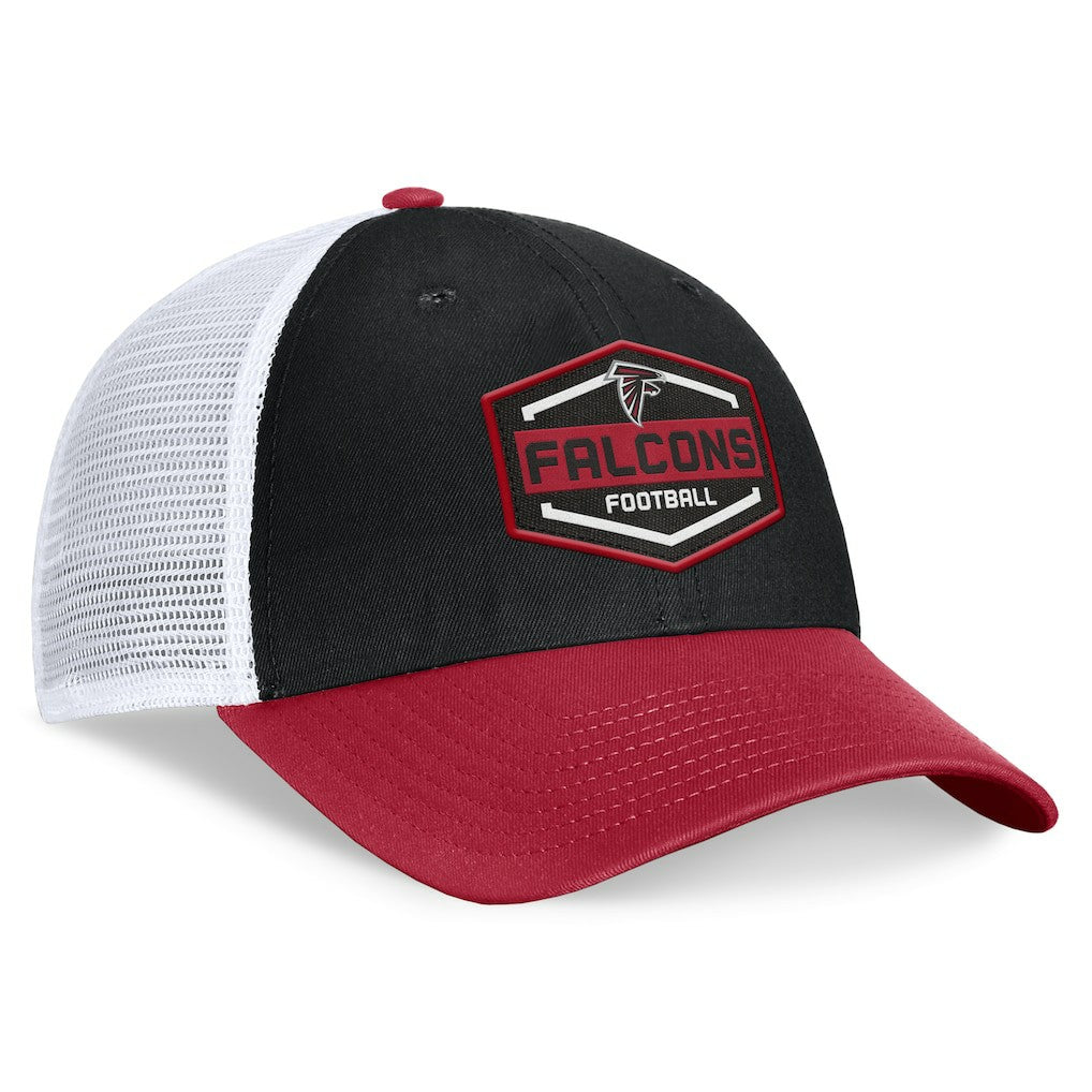 Atlanta Falcons Bench Trucker Adjustable Hat - Black/Red for sale