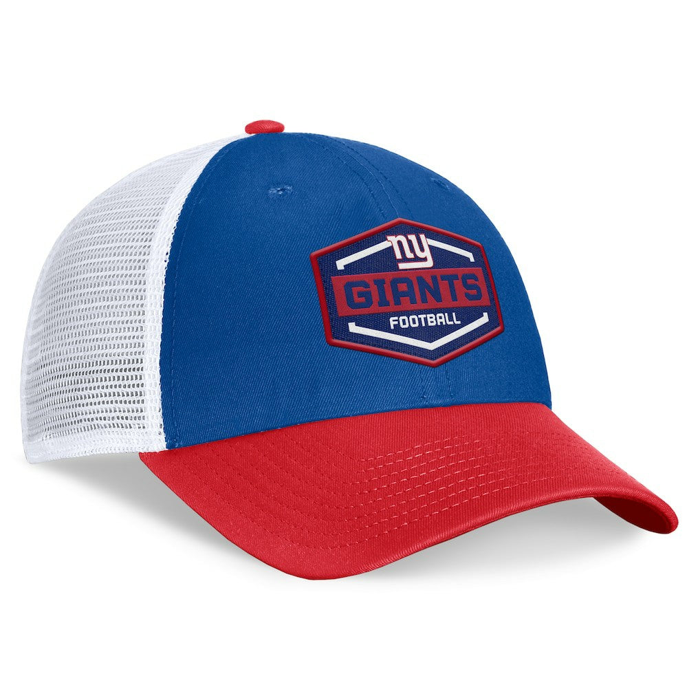 New York Giants Bench Trucker Adjustable Hat - Royal/Red outlet
