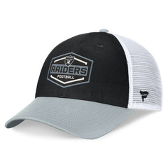 Las Vegas Raiders Bench Trucker Adjustable Hat - Black/Silver sale