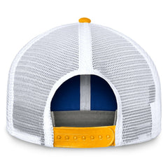 Los Angeles Rams Bench Trucker Adjustable Hat - Royal/Gold for sale