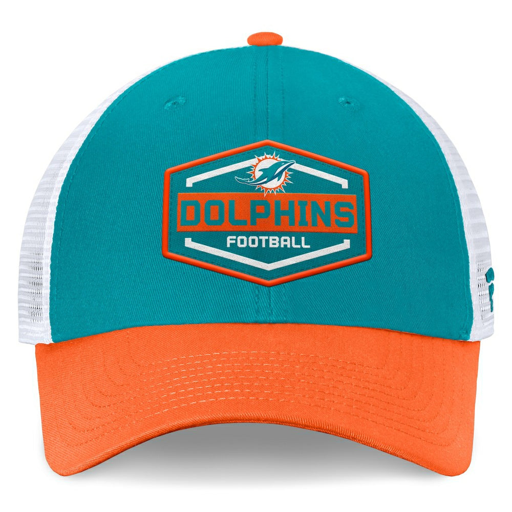 Miami Dolphins Bench Trucker Adjustable Hat - Aqua/Orange sale