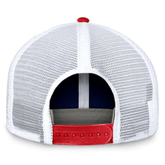 New England Patriots Bench Trucker Adjustable Hat - Navy/Red outlet