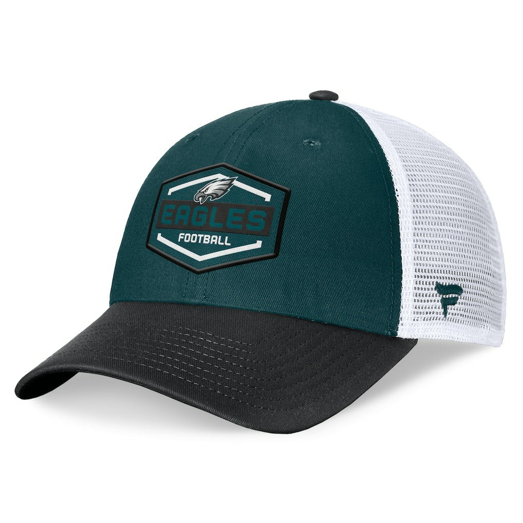 Philadelphia Eagles Bench Trucker Adjustable Hat - Midnight Green/Black cheap