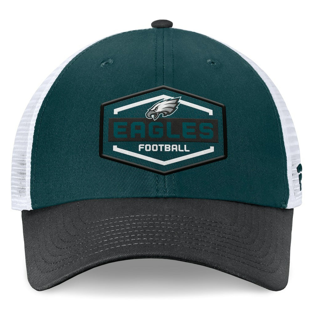 Philadelphia Eagles Bench Trucker Adjustable Hat - Midnight Green/Black cheap