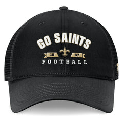 New Orleans Saints Timeout Trucker Adjustable Hat - Black outlet