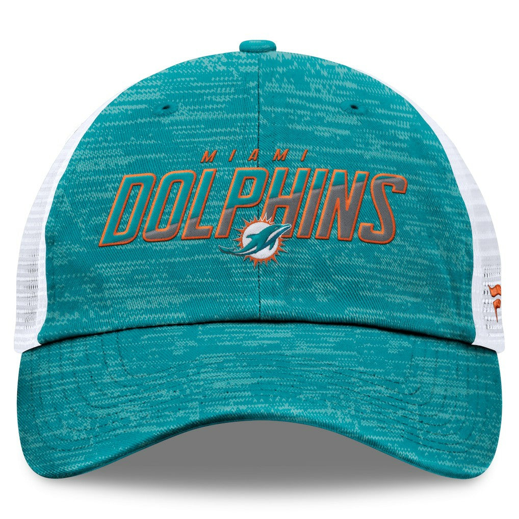 Miami Dolphins Challenge Trucker Adjustable Hat - Heather Aqua sale