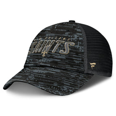 New Orleans Saints Challenge Trucker Adjustable Hat - Heather Black for sale
