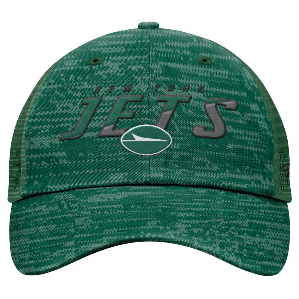 New York Jets Challenge Trucker Adjustable Hat - Heather Green sale