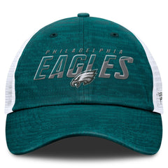 Philadelphia Eagles Challenge Trucker Adjustable Hat - Heather Midnight Green outlet