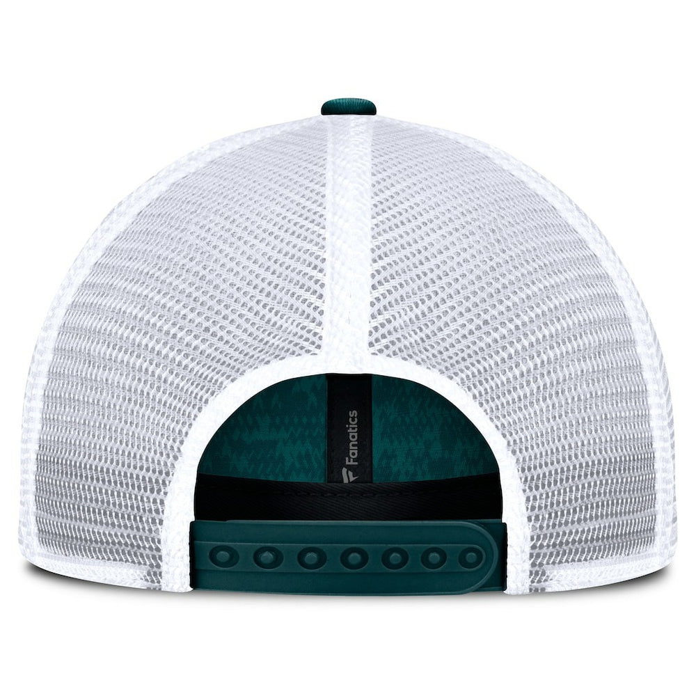 Philadelphia Eagles Challenge Trucker Adjustable Hat - Heather Midnight Green outlet