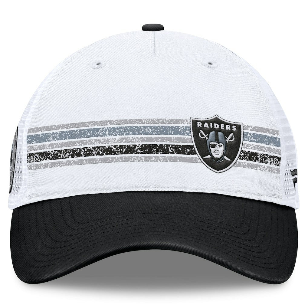 Las Vegas Raiders Flawless Stripe Adjustable Hat - White/Black outlet