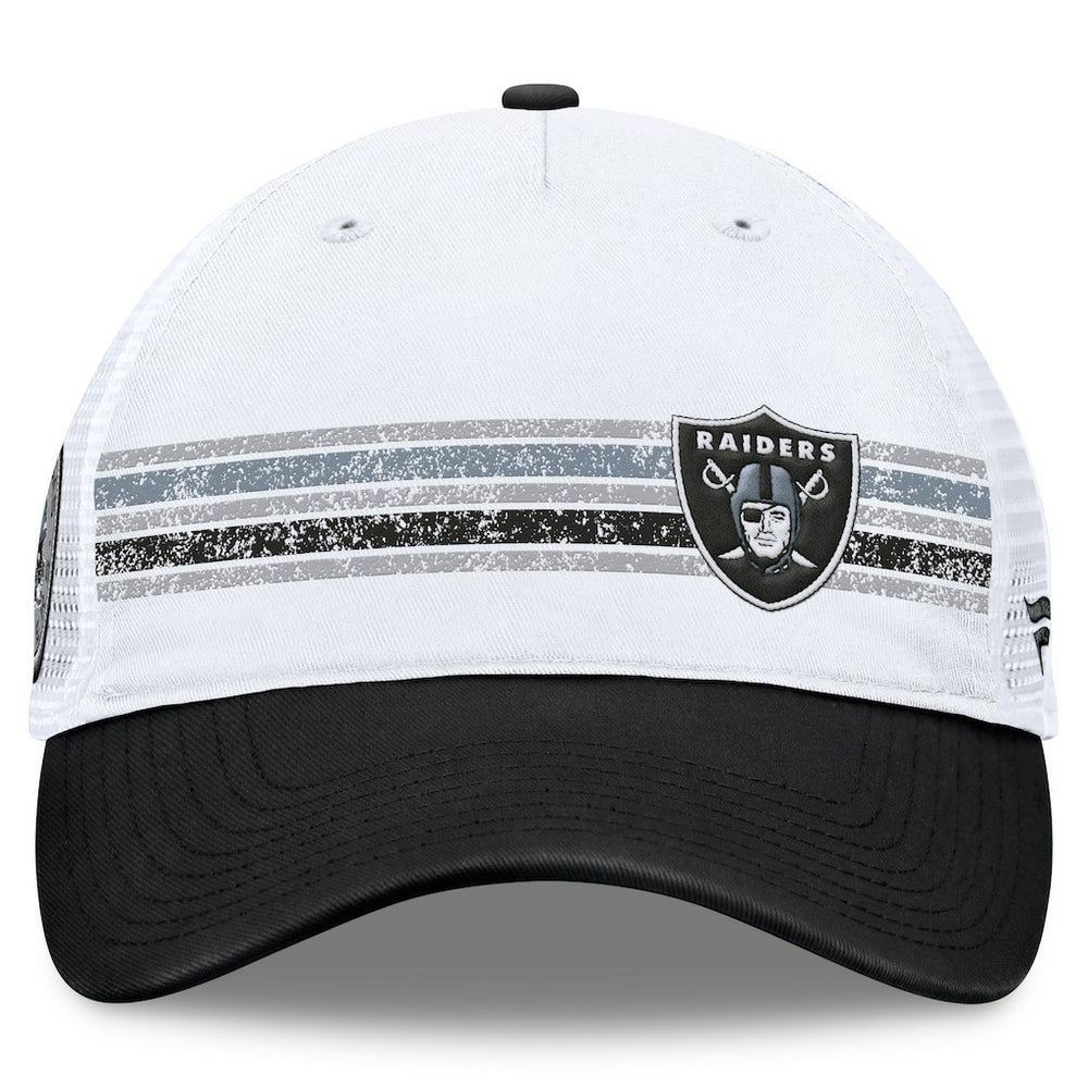 Las Vegas Raiders Flawless Stripe Adjustable Hat - White/Black outlet