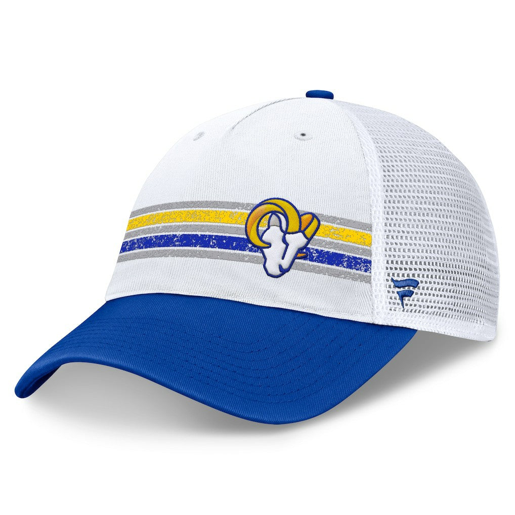 Los Angeles Rams Flawless Stripe Adjustable Hat - White/Royal for sale