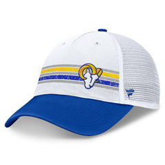 Los Angeles Rams Flawless Stripe Adjustable Hat - White/Royal for sale
