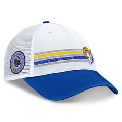 Los Angeles Rams Flawless Stripe Adjustable Hat - White/Royal for sale