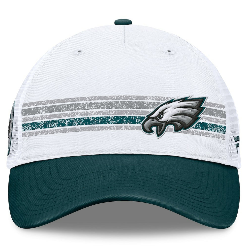 Philadelphia Eagles Flawless Stripe Adjustable Hat - White/Midnight Green outlet
