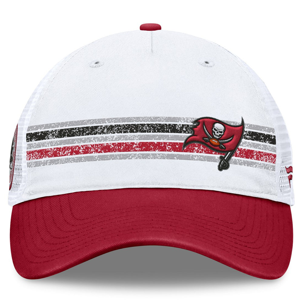 Tampa Bay Buccaneers Flawless Stripe Adjustable Hat - White/Red sale