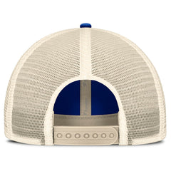 Los Angeles Rams Center Stripe Trucker Adjustable Hat - Royal/Natural outlet
