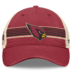 Arizona Cardinals Center Stripe Trucker Adjustable Hat - Cardinal/Natural outlet
