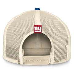 New York Giants Diamond Stripe Trucker Adjustable Hat - Natural/Royal outlet