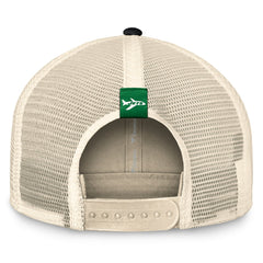 New York Jets Diamond Stripe Trucker Adjustable Hat - Natural/Black outlet