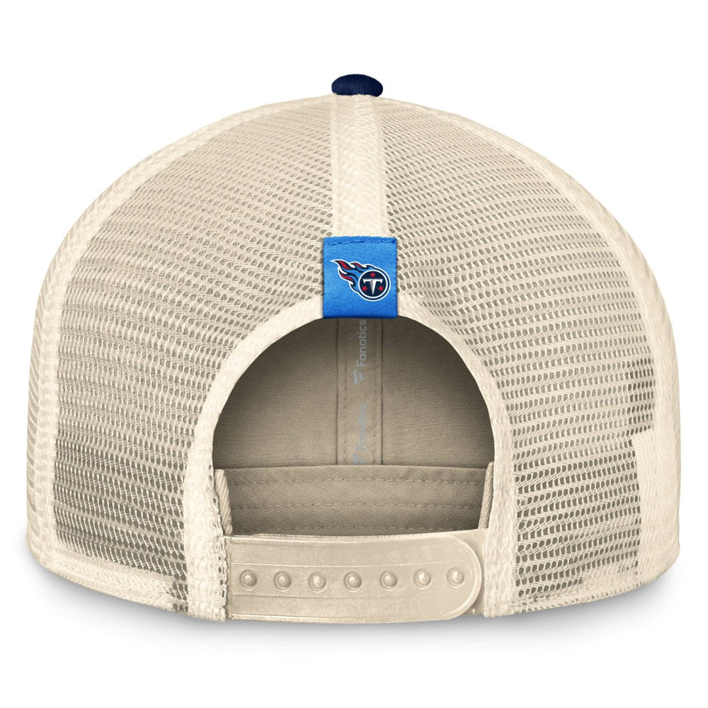 Tennessee Titans Diamond Stripe Trucker Adjustable Hat - Natural/Navy outlet